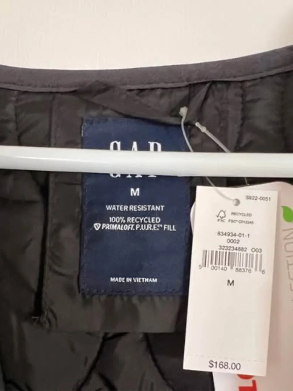 New GAP Quilted Liner Jacket - Picture 3 of 5